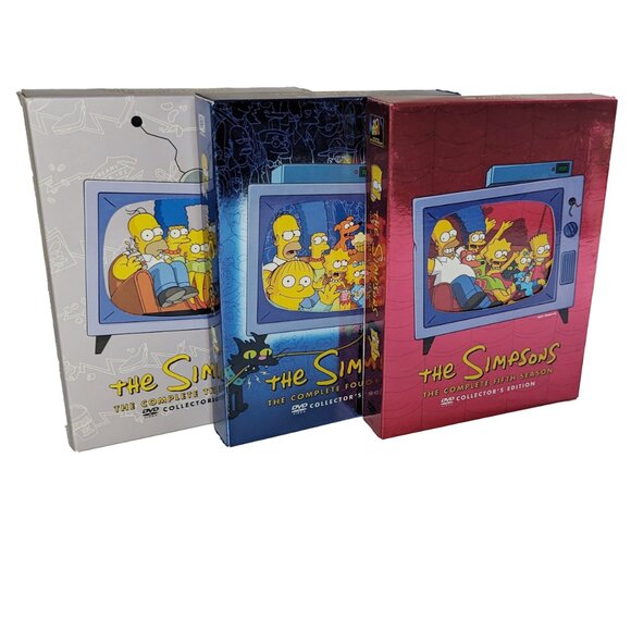 The Simpsons DVD Box Sets Collectors Editions Complete Seasons Two, Three, Four - Picture 1 of 9